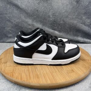 Nike Dunk Low Shoes Boys Size 1Y Black White Panda Casual Sneakers CW1588-100